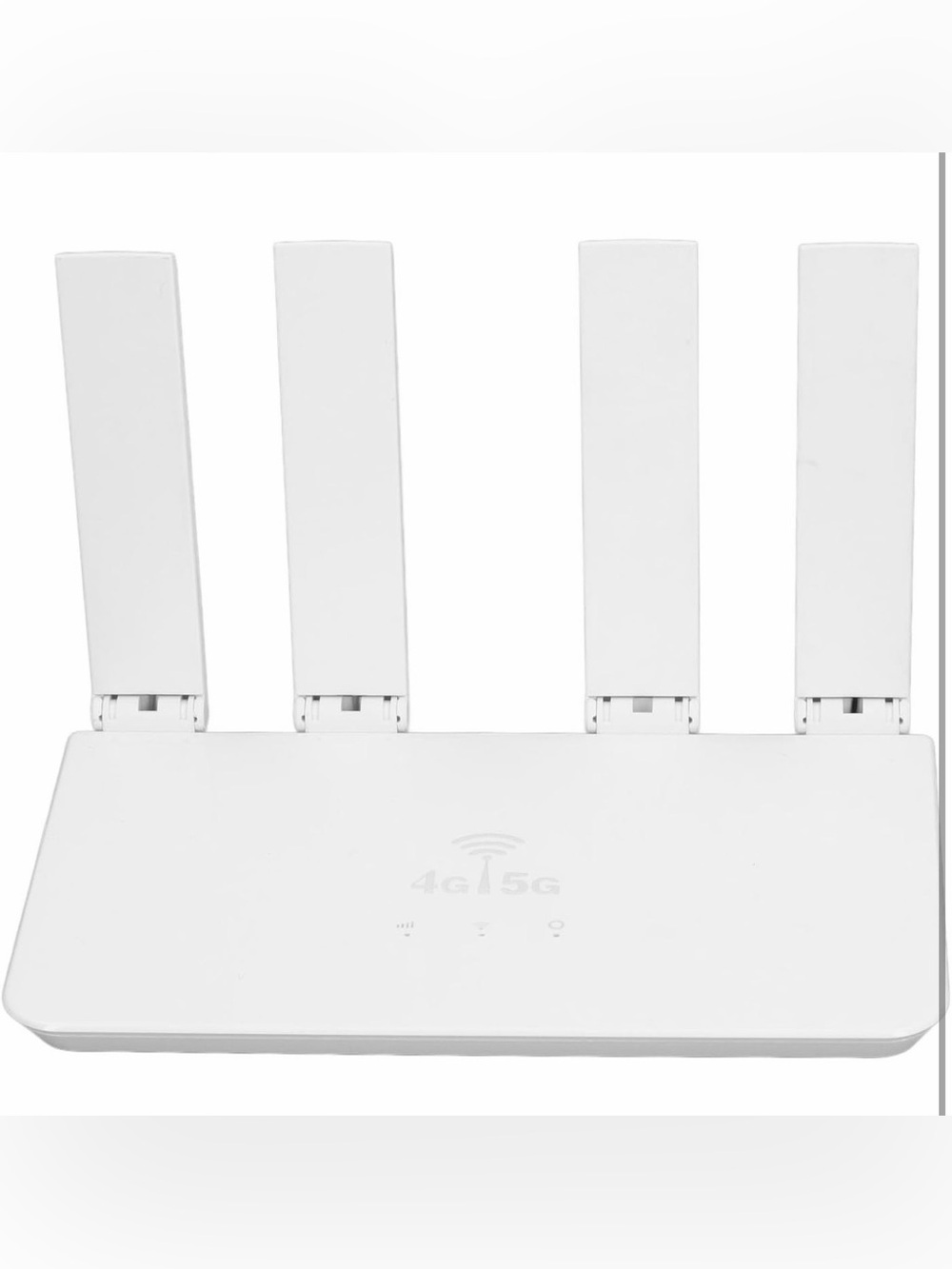Dual-Band 4G/5G Wi-Fi Router with Four External Antennas - White